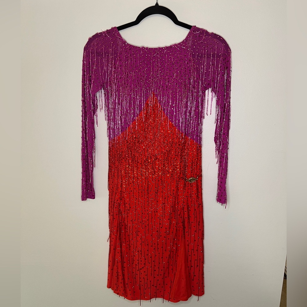 NEW, never worn, custom Latin / Rhythm dress